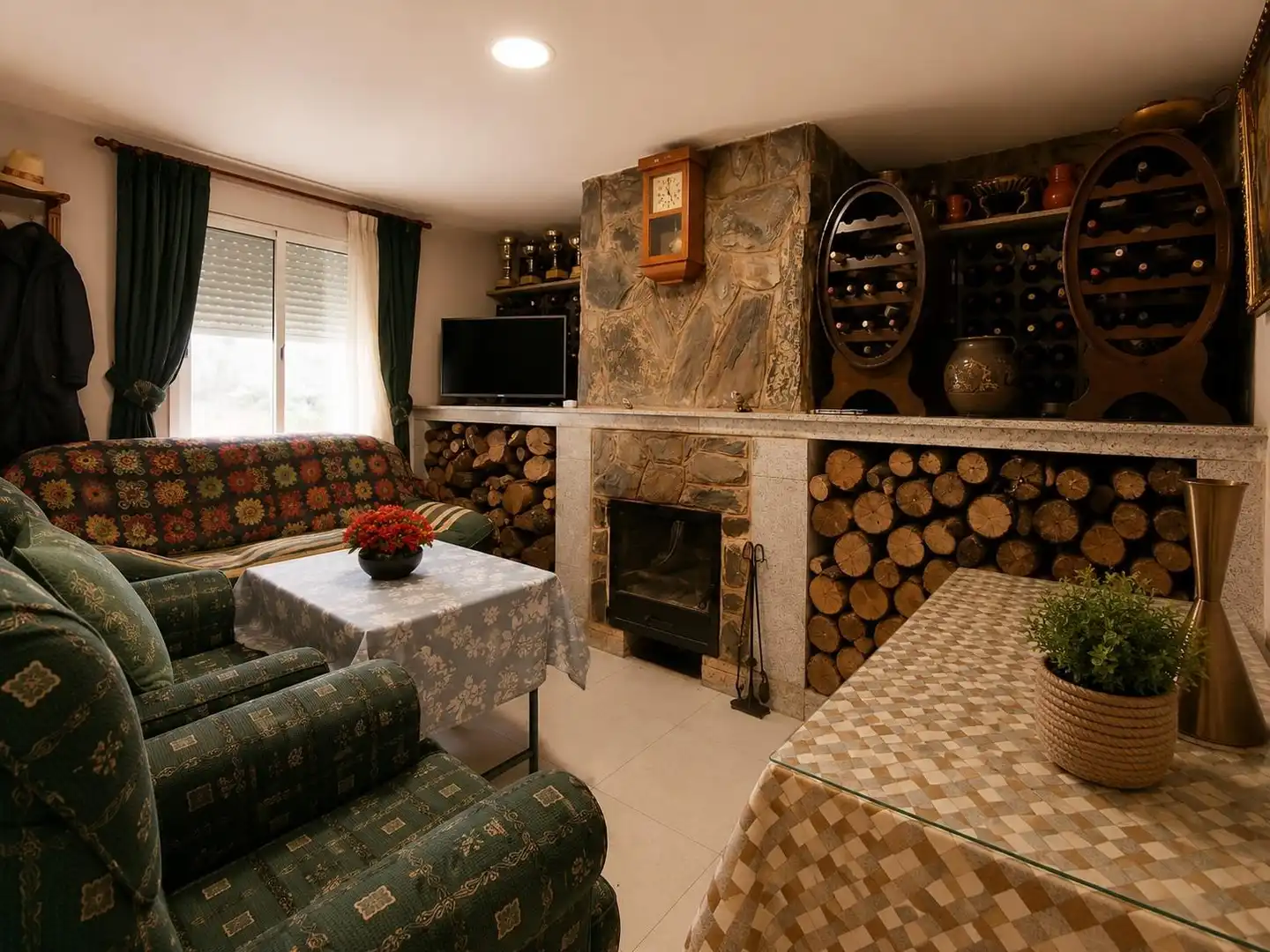Sala de estar de Finca rústica en venta en Malpartida de Plasencia con Piscina