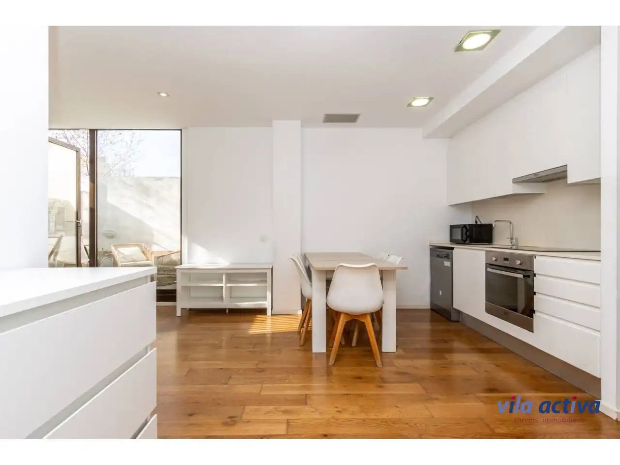 Kitchen of Flat for sale in Sabadell  with Air Conditioner, Heating and Parquet flooring