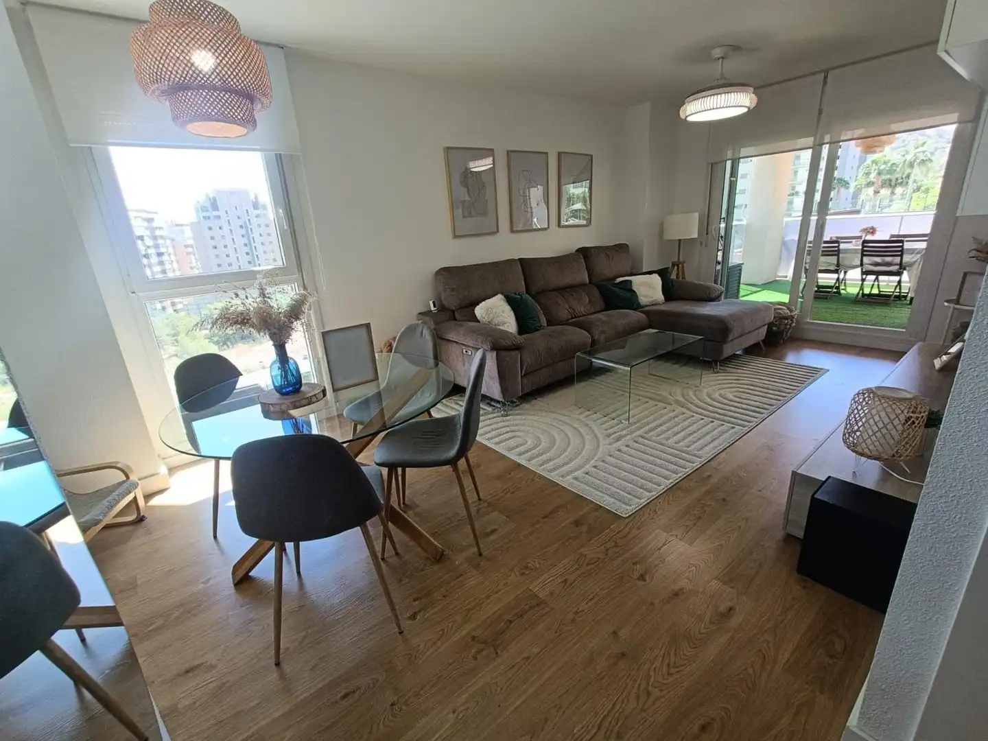 Sala de estar de Apartamento en venta en Villajoyosa / La Vila Joiosa con Calefacción, Jardín privado y Terraza