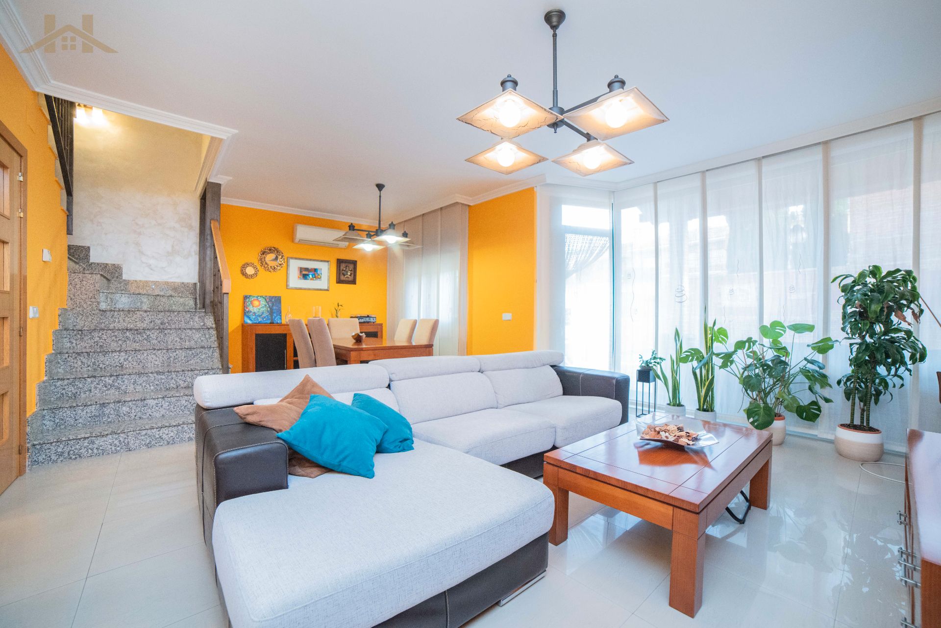 Living room of Single-family semi-detached for sale in Illescas  with Air Conditioner, Heating and Terrace