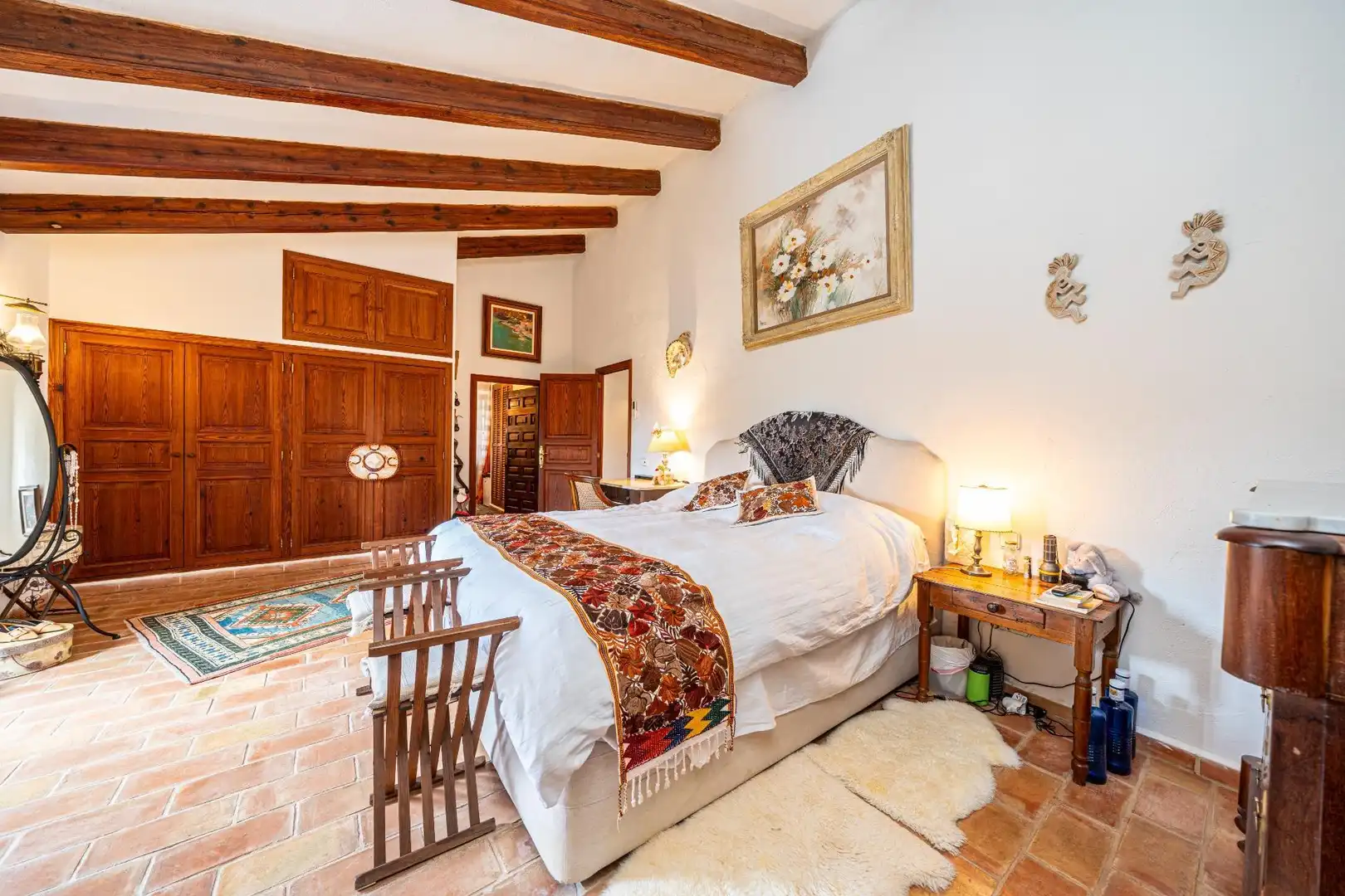 Habitación de Finca rústica en venta en Algaida con Aire acondicionado, Calefacción y Jardín privado