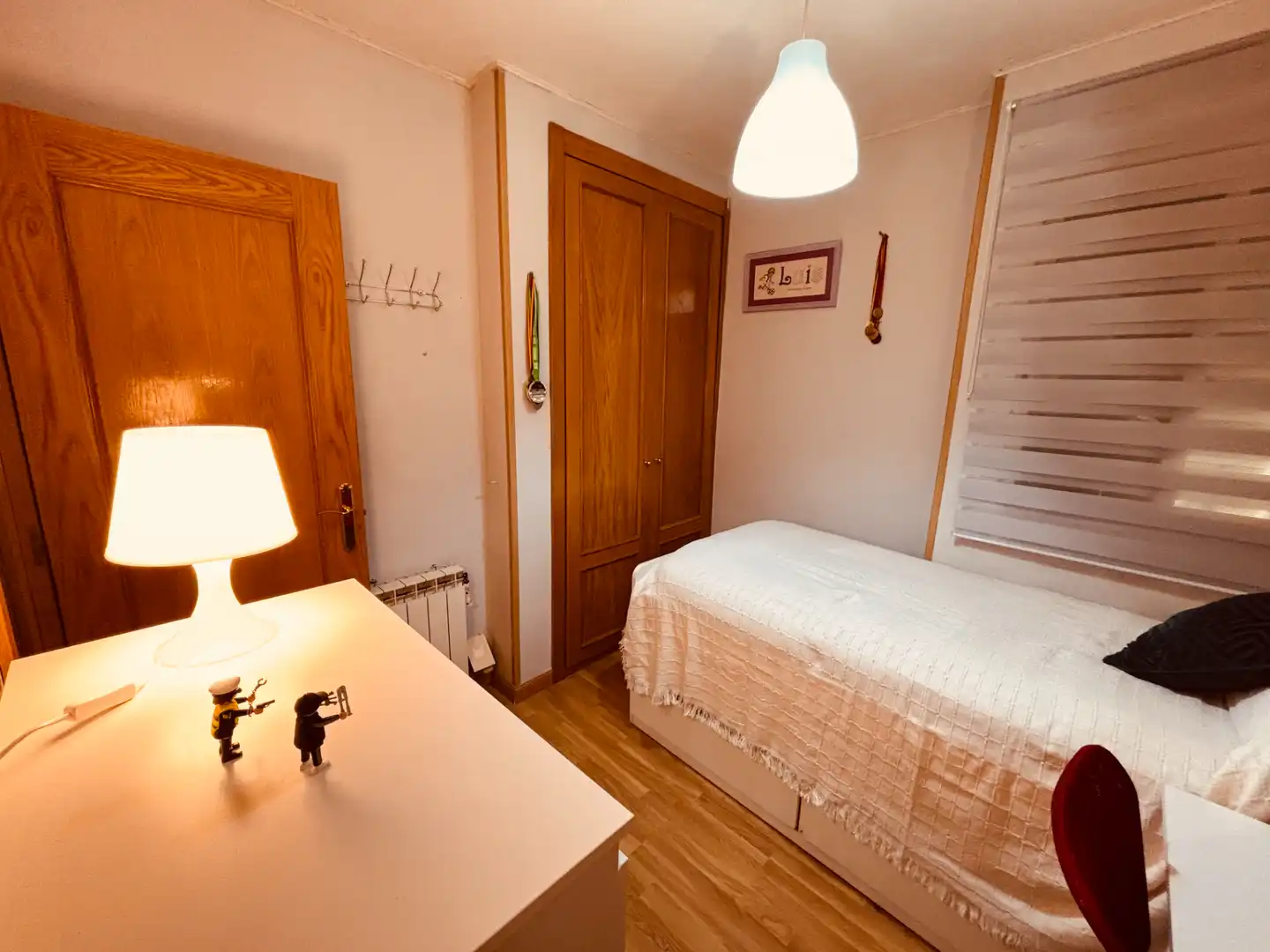Bedroom of Flat for rent in Getafe  with Air Conditioner, Parquet flooring and Washing machine