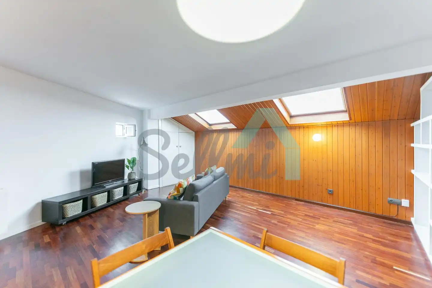 Wohnzimmer von Wohnung zur Miete in Oviedo  mit Heizung, Parkett und Möbliert