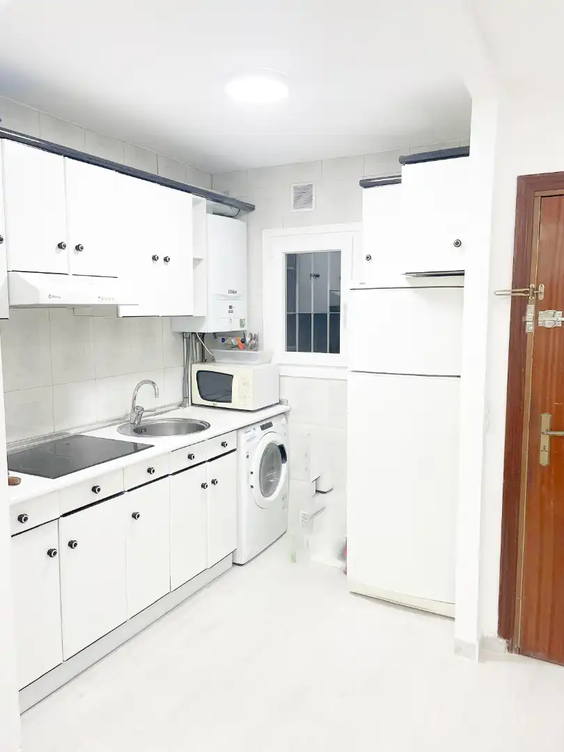 Kitchen of Flat for share in Madrid  with Heating, Furnished and Oven