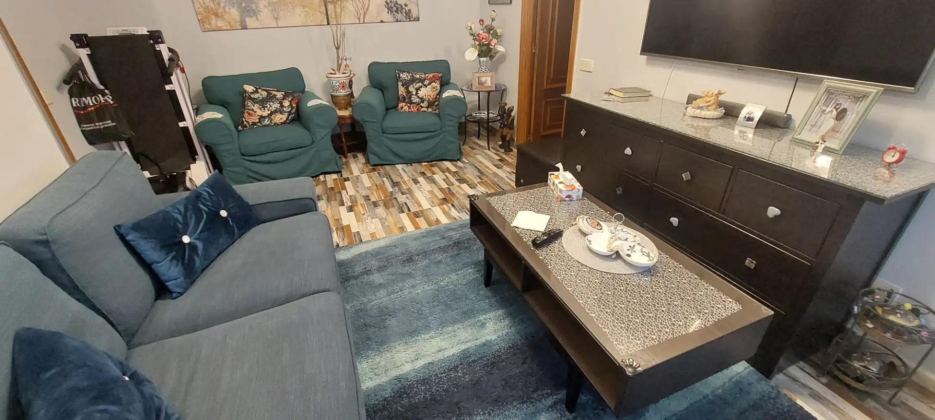 Sala de estar de Piso en venta en Madrid con Aire acondicionado, Terraza y Alarma