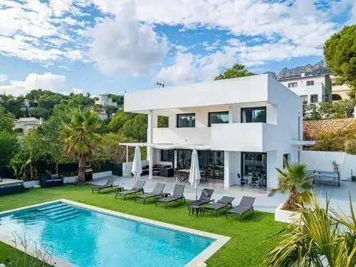 Vista exterior de Casa o chalet en venta en Altea con Aire acondicionado, Calefacción y Jardín privado