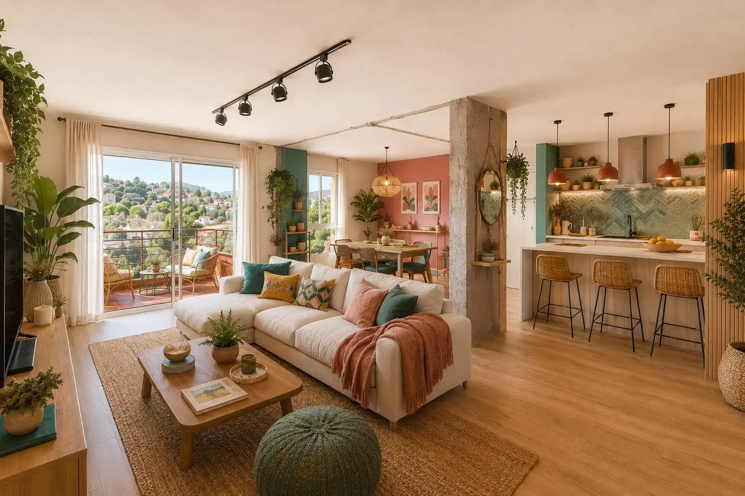 Living room of Flat for sale in Málaga  with Private garden and Terrace