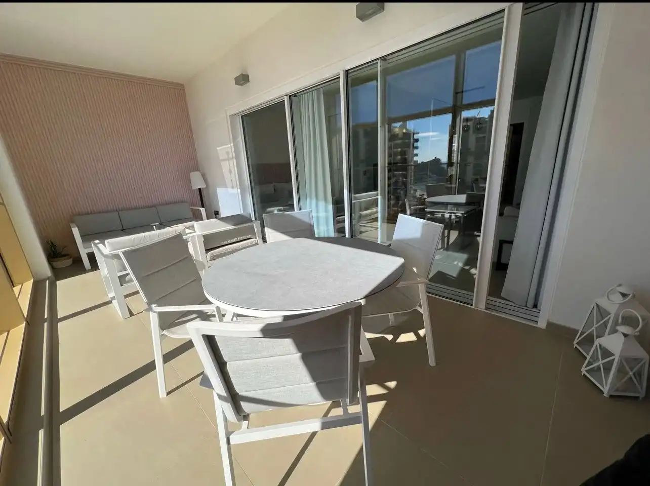 Terrace of Flat for rent in Benidorm  with Furnished, TV and Balcony