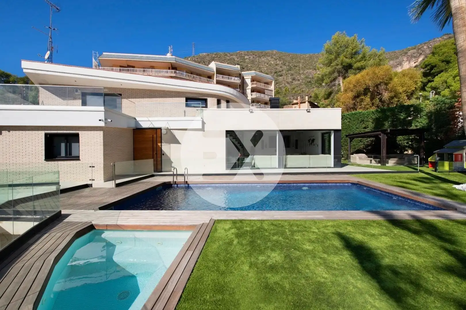 Exterior view of Houses for sale in Castelldefels  with Air Conditioner, Heating and Private garden