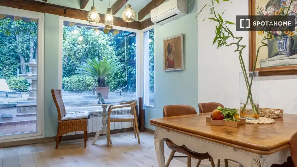 Esszimmer von Wohnungen zur untervermieten in  Palma de Mallorca mit Klimaanlage, Terrasse und Möbliert
