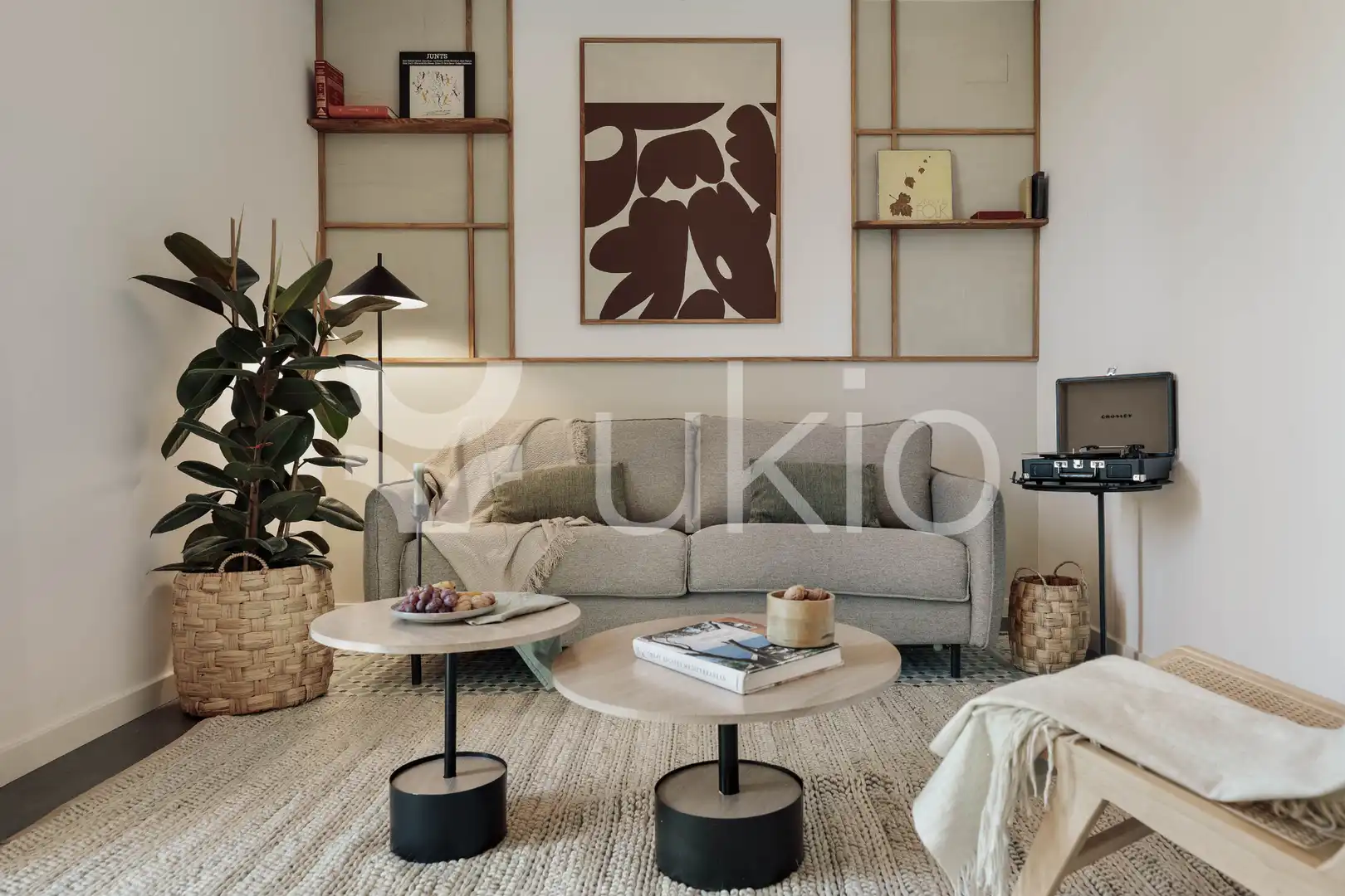 Sala d'estar de Apartament de lloguer en Barcelona amb Aire condicionat, Calefacció i Moblat