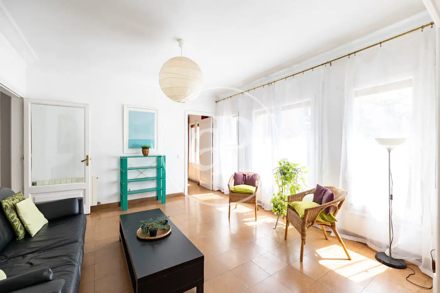 Sala de estar de Piso en venta en Barcelona con Aire acondicionado, Calefacción y Terraza