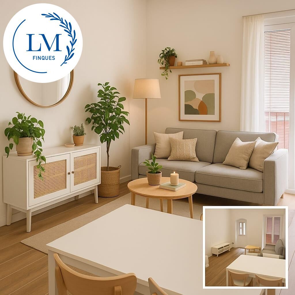 Living room of Flat for sale in Vilanova i la Geltrú  with Air Conditioner, Terrace and Balcony