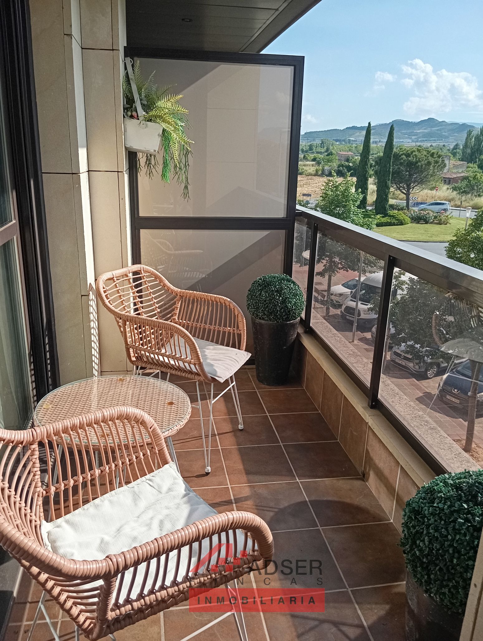 Balcony of Flat for sale in  Logroño  with Air Conditioner, Heating and Private garden