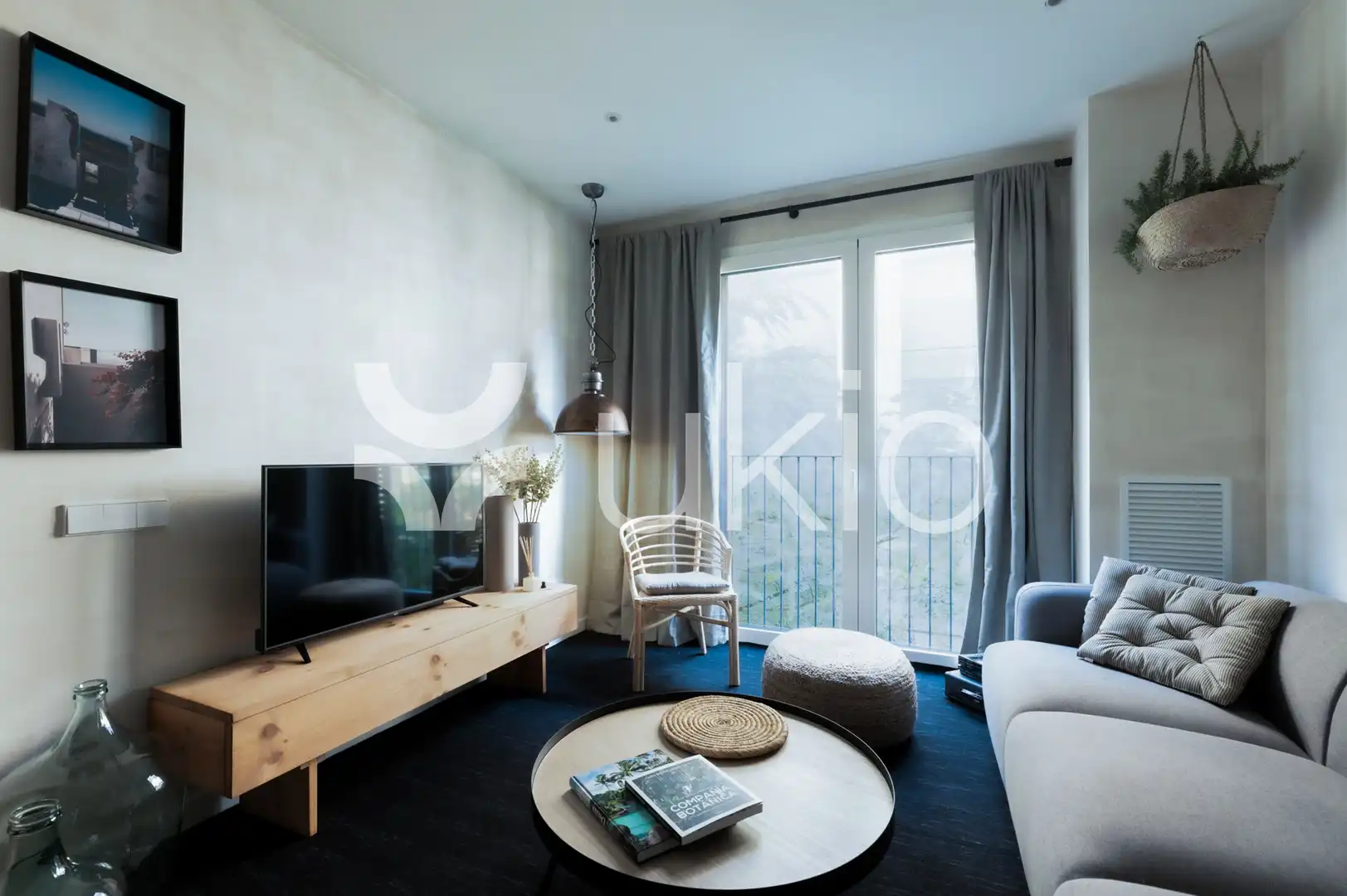 Sala d'estar de Apartament de lloguer en Barcelona amb Aire condicionat, Calefacció i Moblat