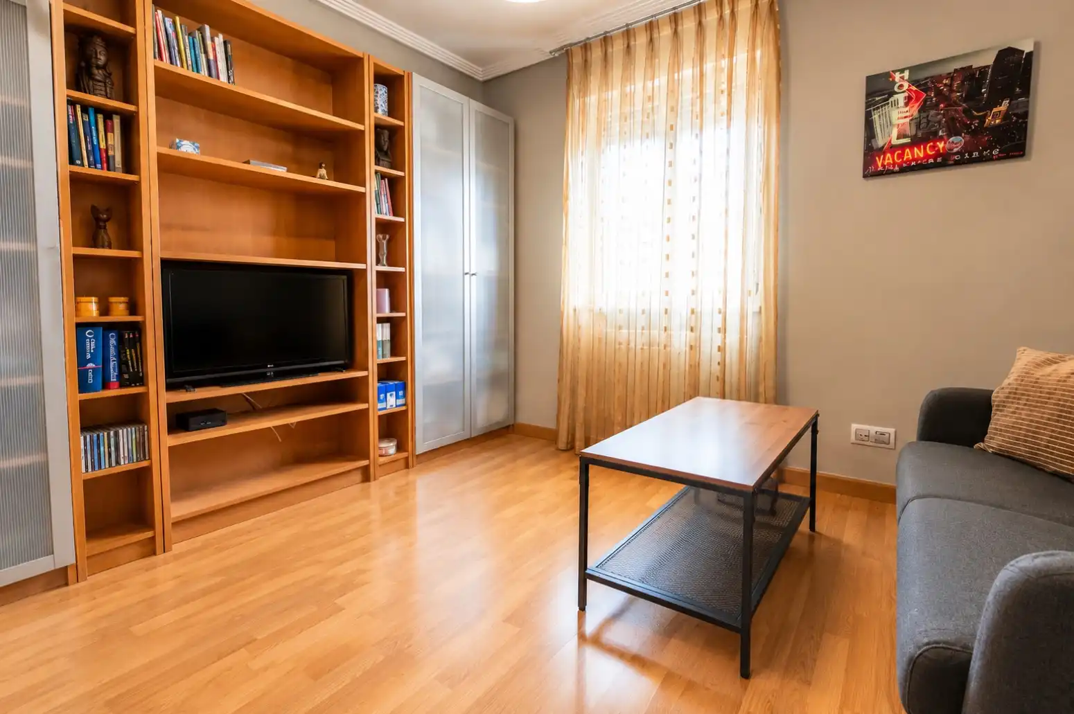 Sala de estar de Piso en venta en Gijón  con Calefacción, Jardín privado y Amueblado