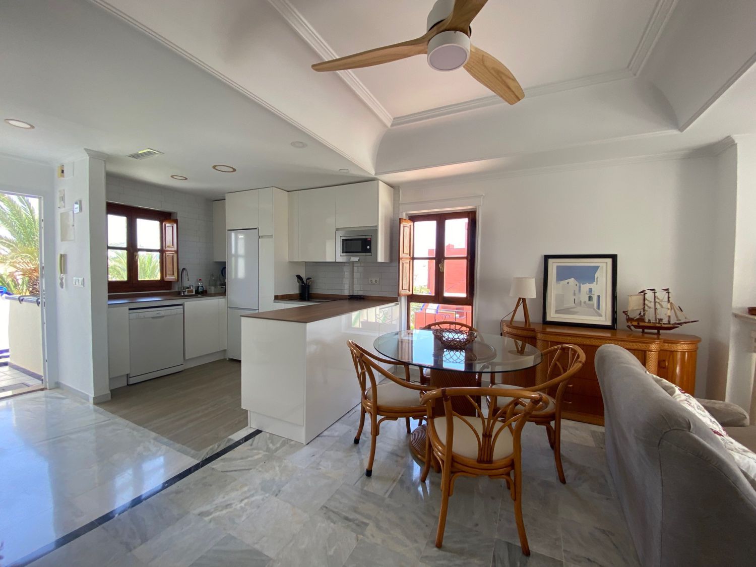 Kitchen of Attic to rent in Cartagena  with Air Conditioner, Terrace and Furnished