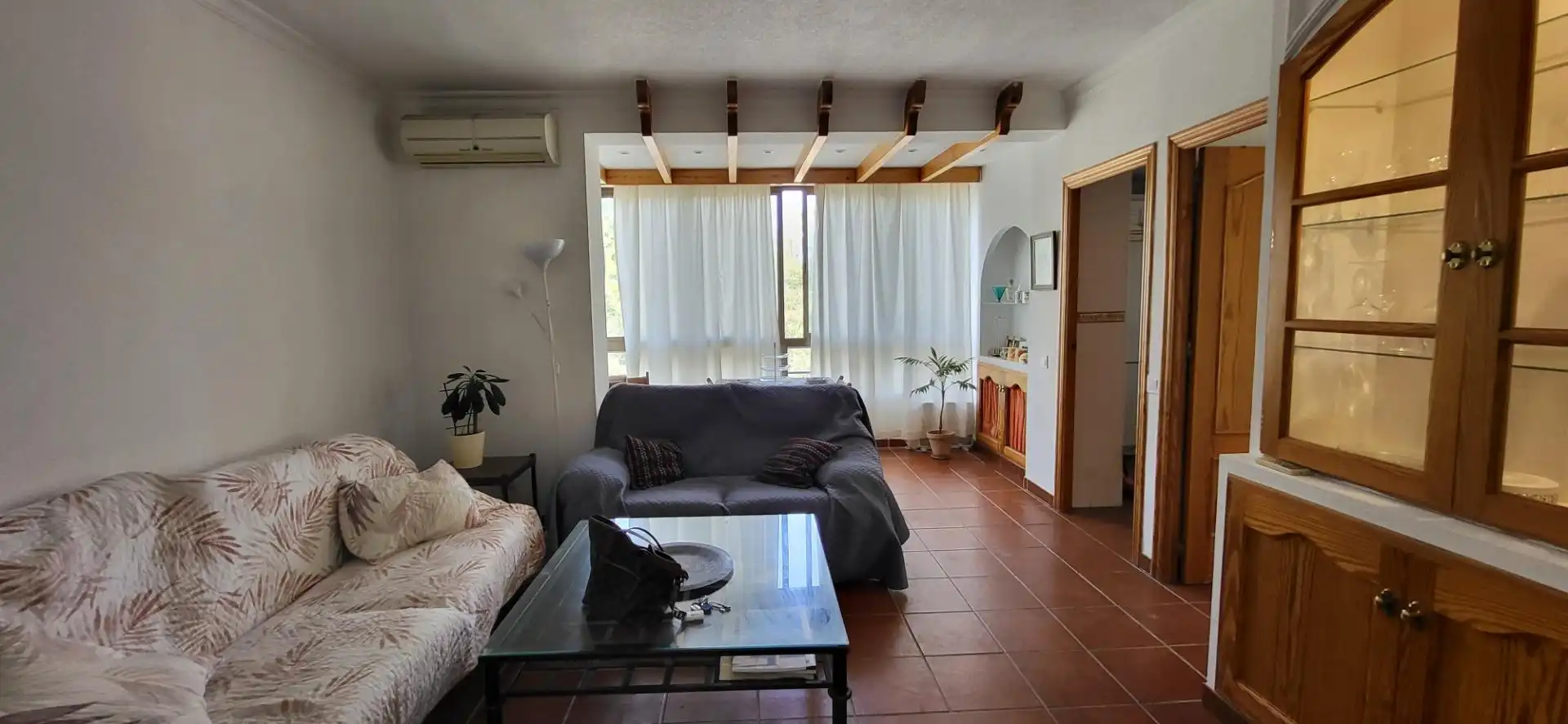 Living room of Flat for rent in Marbella  with Air Conditioner, Heating and Terrace