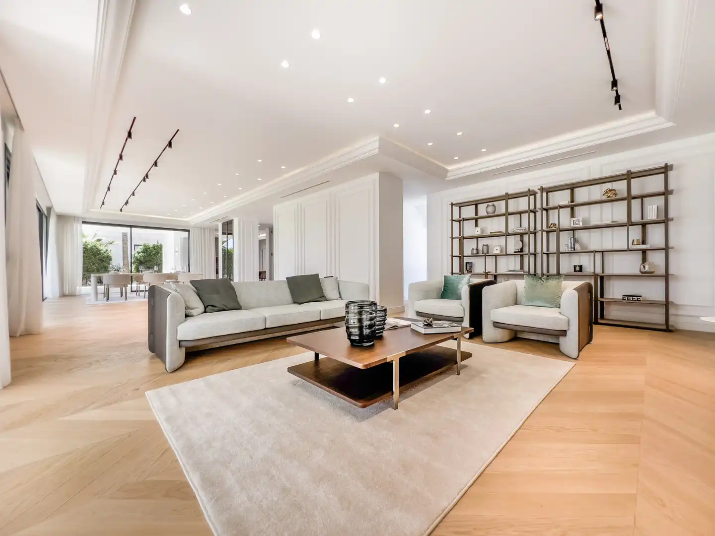 Wohnzimmer von Haus oder Chalet zum Verkauf in Marbella mit Klimaanlage, Heizung und Privatgarten