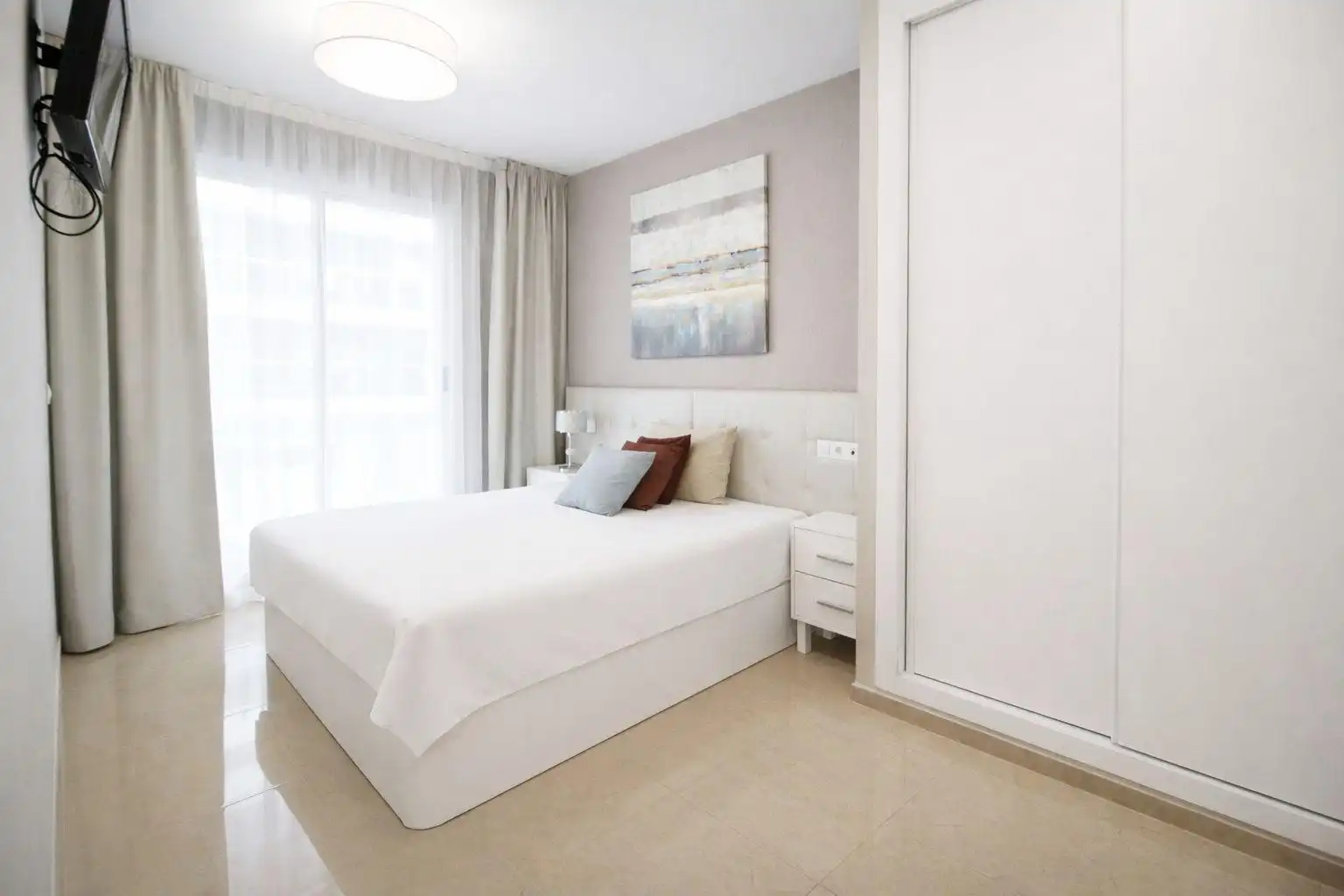 Schlafzimmer von Wohnungen zum Verkauf in Oropesa del Mar / Orpesa mit Klimaanlage, Privatgarten und Terrasse