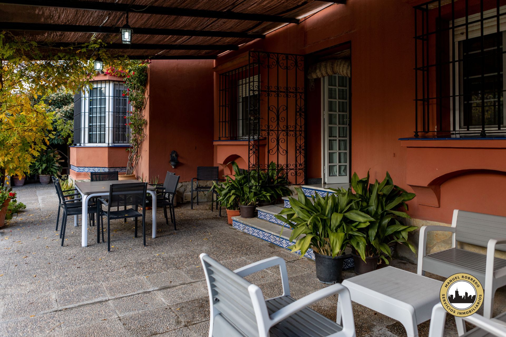 Terrassa de Casa o xalet en venda en Jerez de la Frontera amb Aire condicionat, Calefacció i Jardí privat