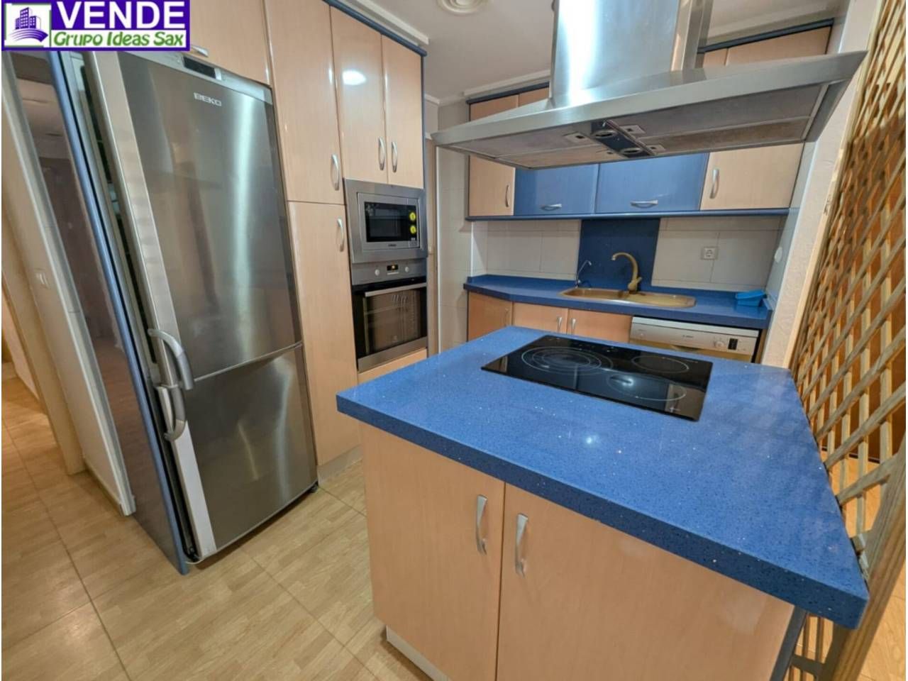 Kitchen of Flat for sale in Sax  with Air Conditioner, Furnished and Balcony