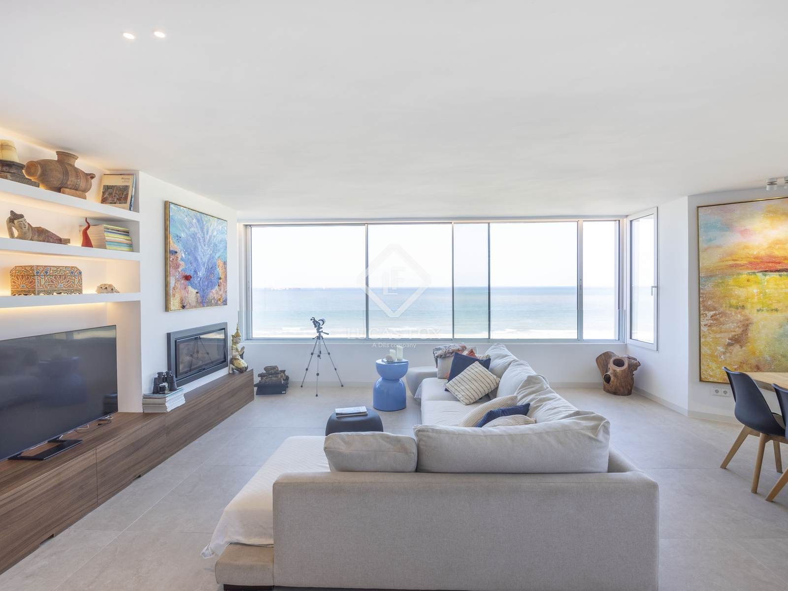 Living room of Flat to rent in  Valencia Capital  with Air Conditioner, Private garden and Terrace