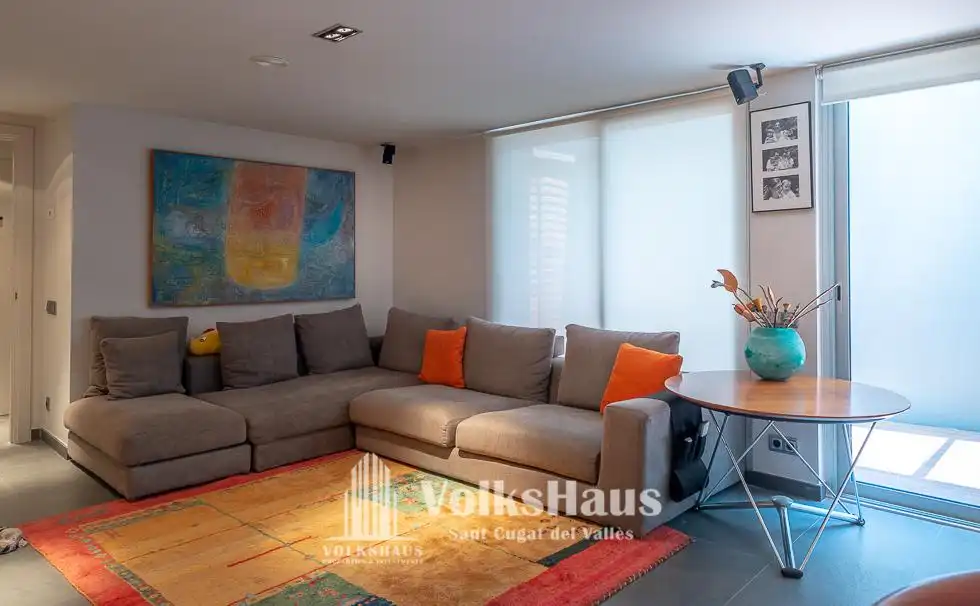 Wohnzimmer von Haus oder Chalet zum Verkauf in Sant Cugat del Vallès mit Klimaanlage, Heizung und Privatgarten