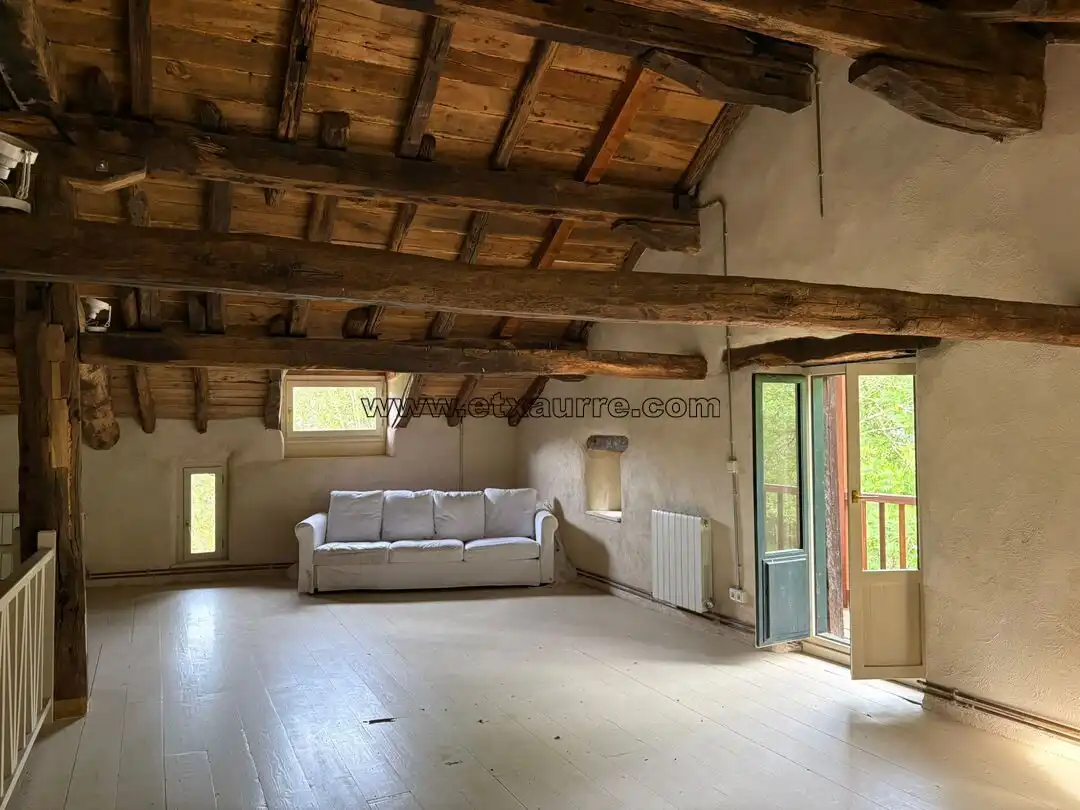 Wohnzimmer von Country house zur Miete in Laudio / Llodio mit Heizung und Balkon