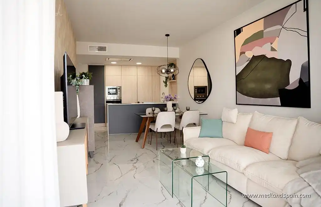 Sala d'estar de Apartament en venda en Rojales amb Aire condicionat, Calefacció i Terrassa
