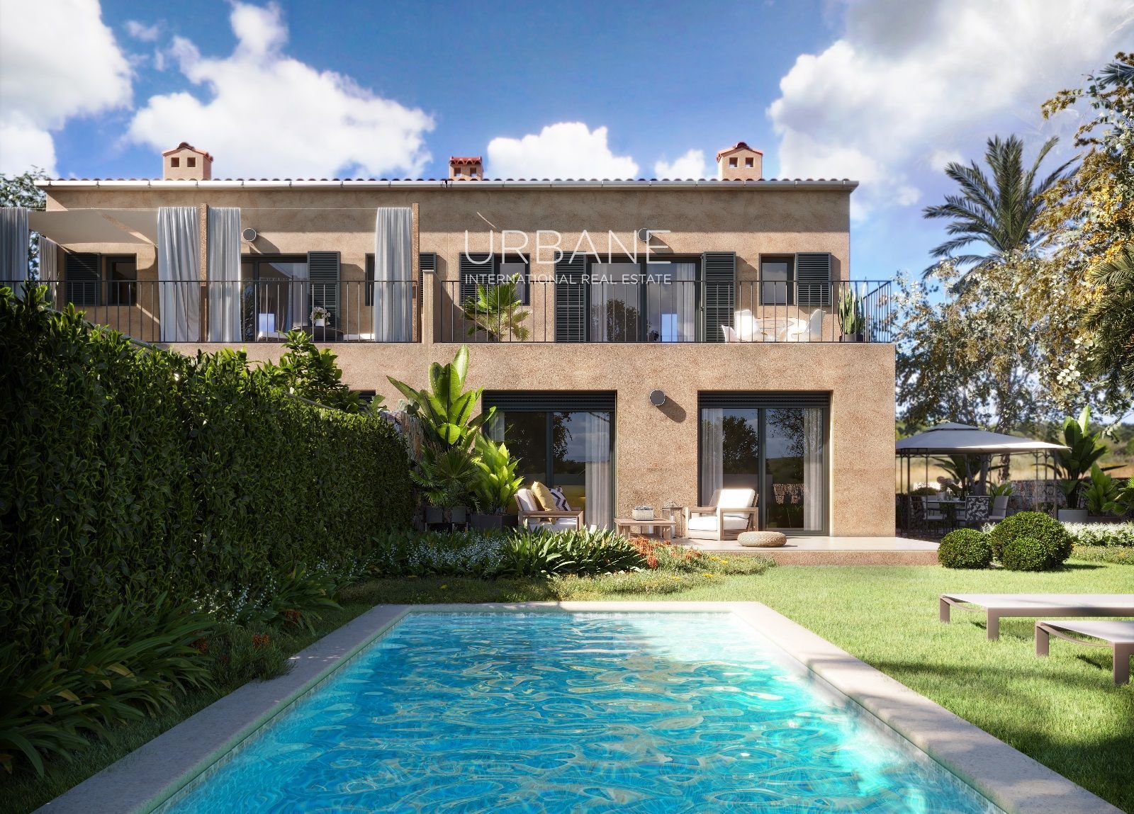 Exterior view of Single-family semi-detached for sale in Calvià  with Air Conditioner, Heating and Private garden