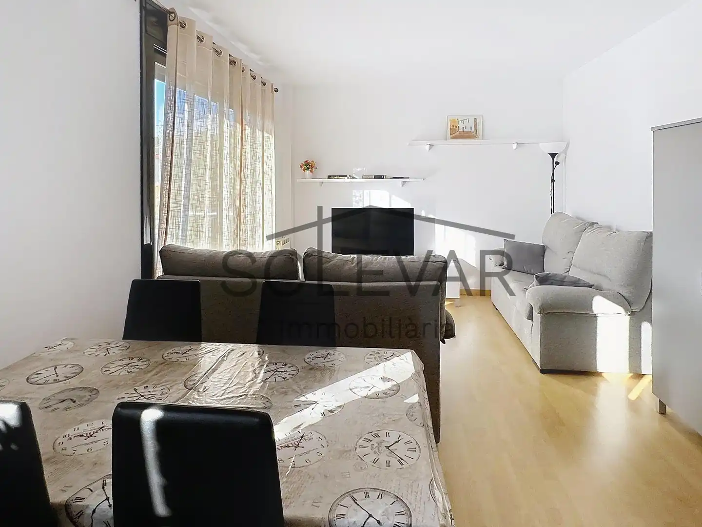 Wohnzimmer von Wohnung zum Verkauf in La Pobla de Segur mit Klimaanlage, Heizung und Parkett