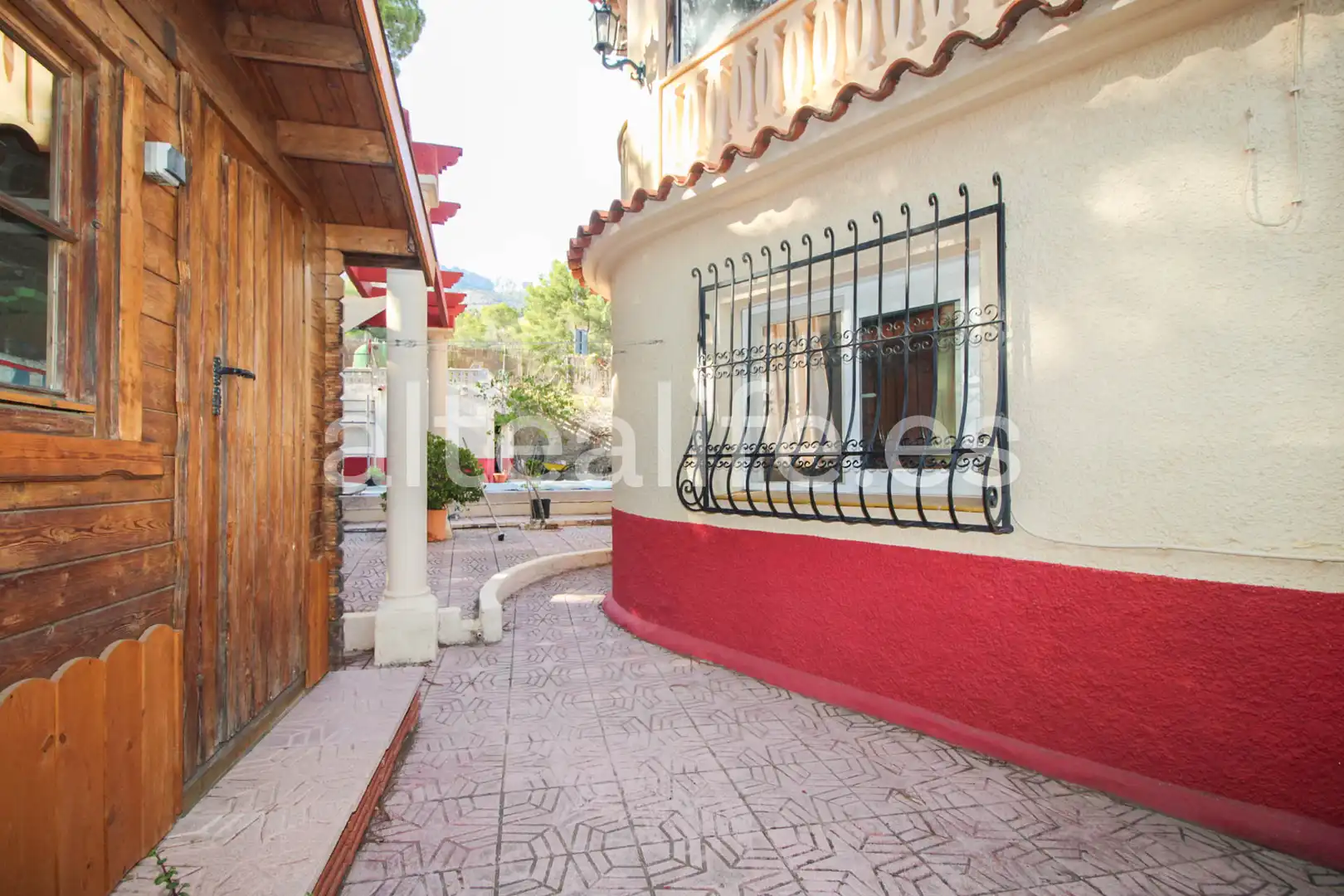Vista exterior de Casa adosada en venta en Altea con Aire acondicionado, Terraza y Piscina