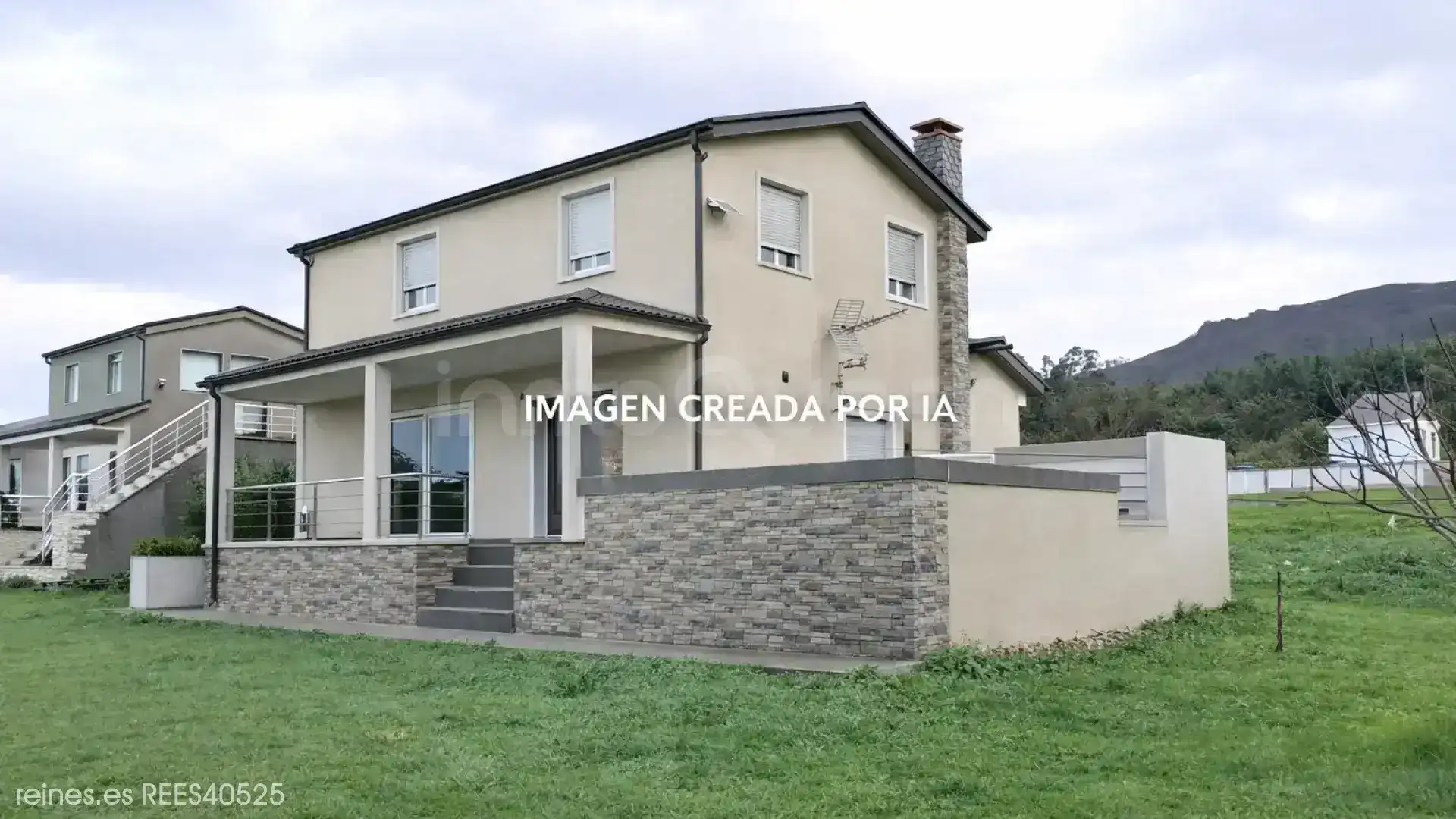 Vista exterior de Casa o xalet en venda en Barreiros amb Calefacció, Jardí privat i Terrassa