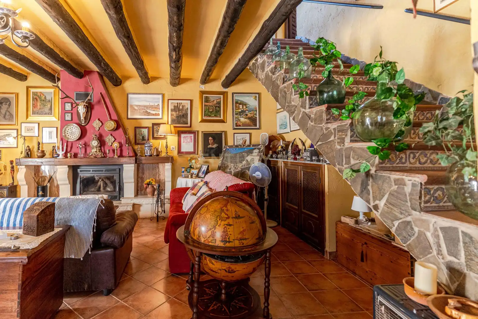 Living room of Houses for sale in Lanjarón  with Private garden, Storage room and Swimming Pool