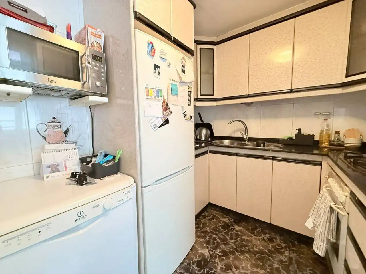 Küche von Wohnung zum Verkauf in Sant Celoni mit Klimaanlage und Heizung
