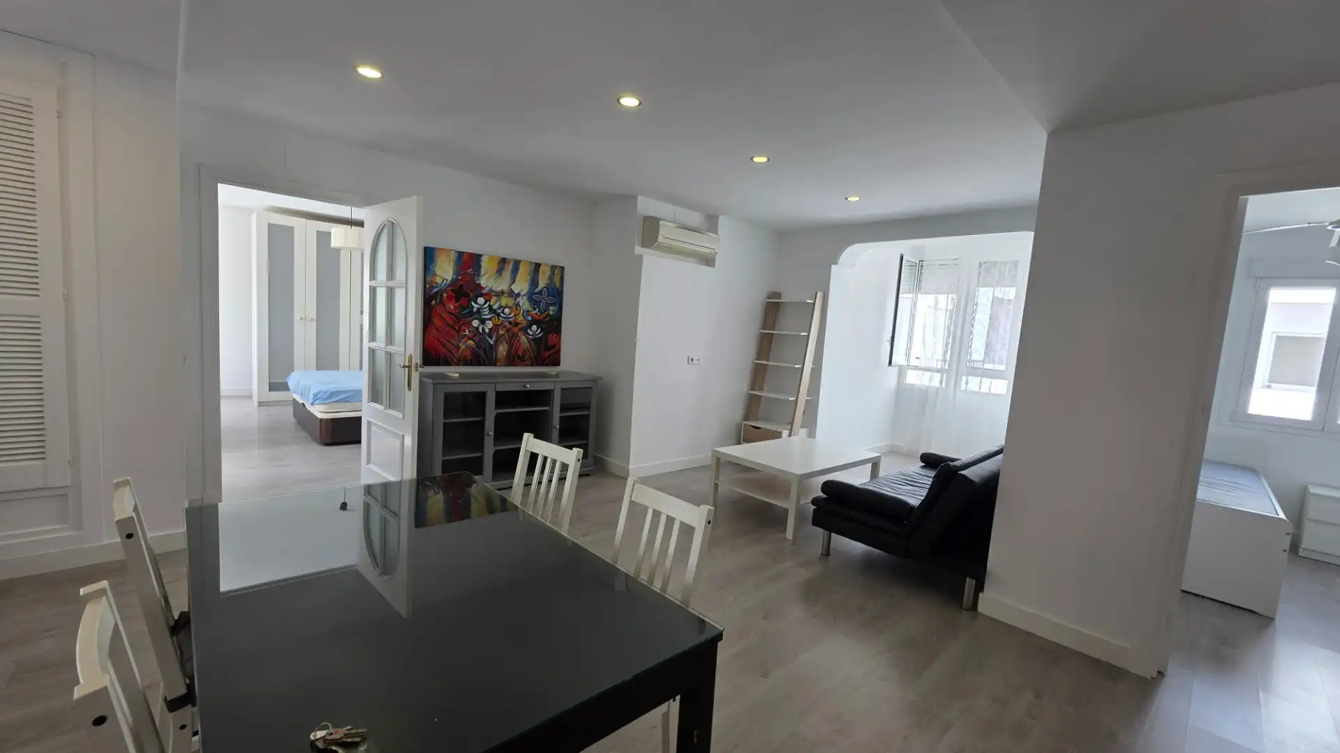 Living room of Flat for rent in El Puerto de Santa María  with Air Conditioner, Furnished and Oven