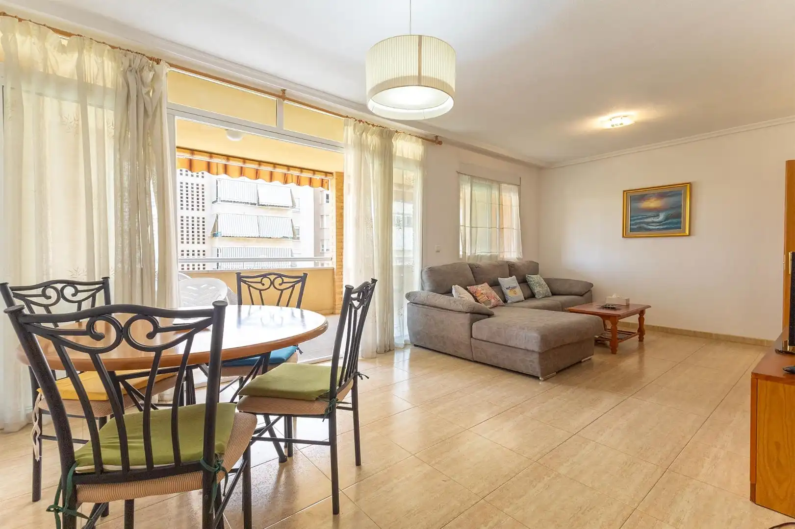 Living room of Flat for sale in Alicante / Alacant  with Air Conditioner, Private garden and Terrace