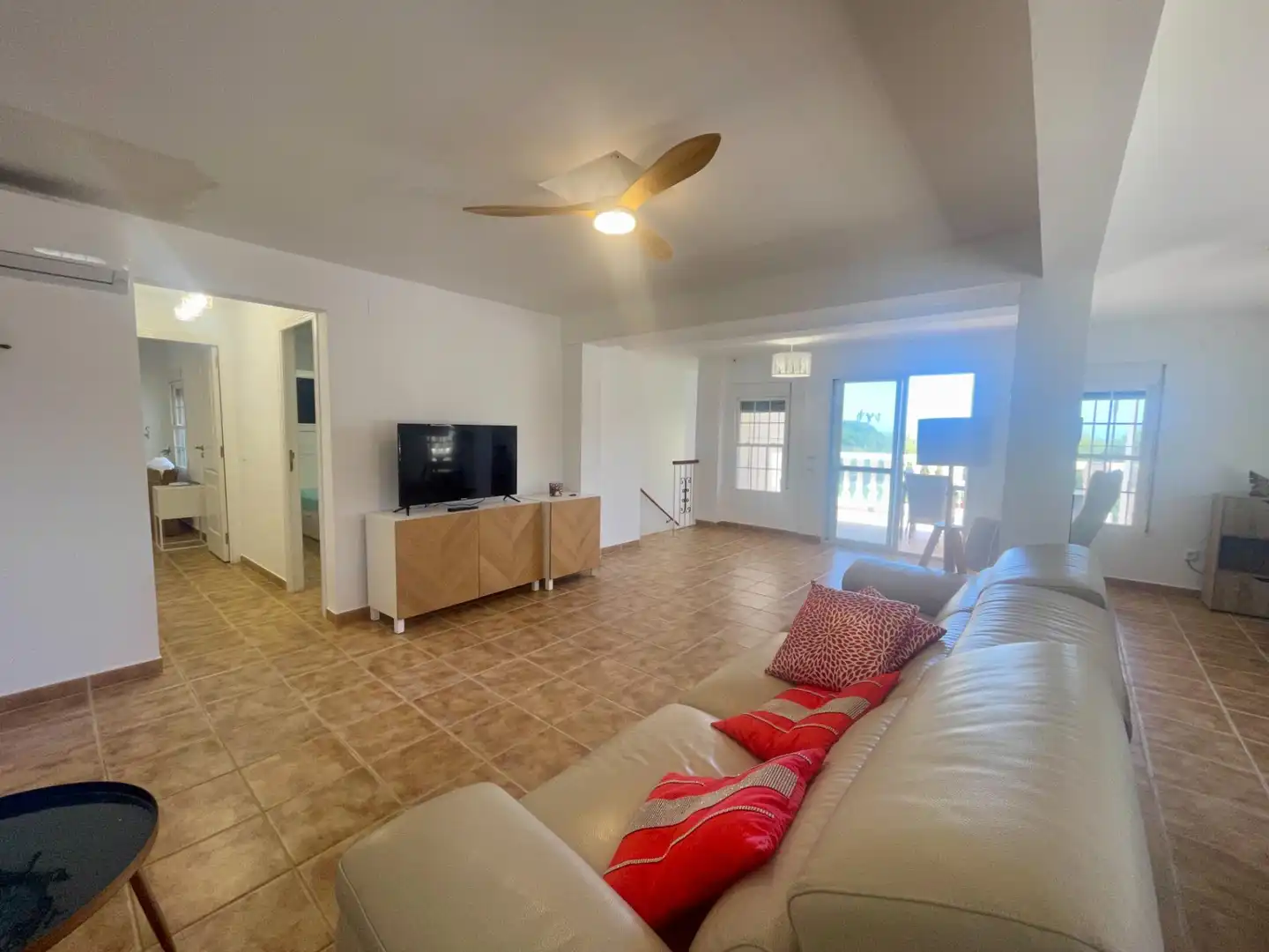 Sala de estar de Casa o chalet en venta en Peñíscola / Peníscola con Aire acondicionado, Jardín privado y Terraza