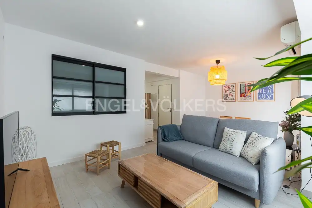 Sala de estar de Piso de alquiler en Valencia con Aire acondicionado, Calefacción y Amueblado