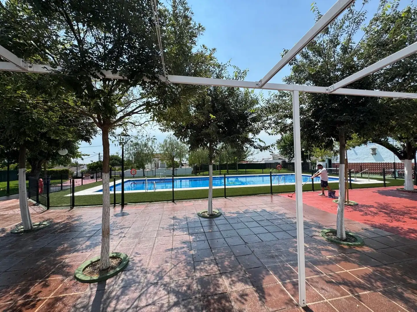 Swimming pool of Detached homes for sale in Dos Hermanas  with Private garden and Community pool