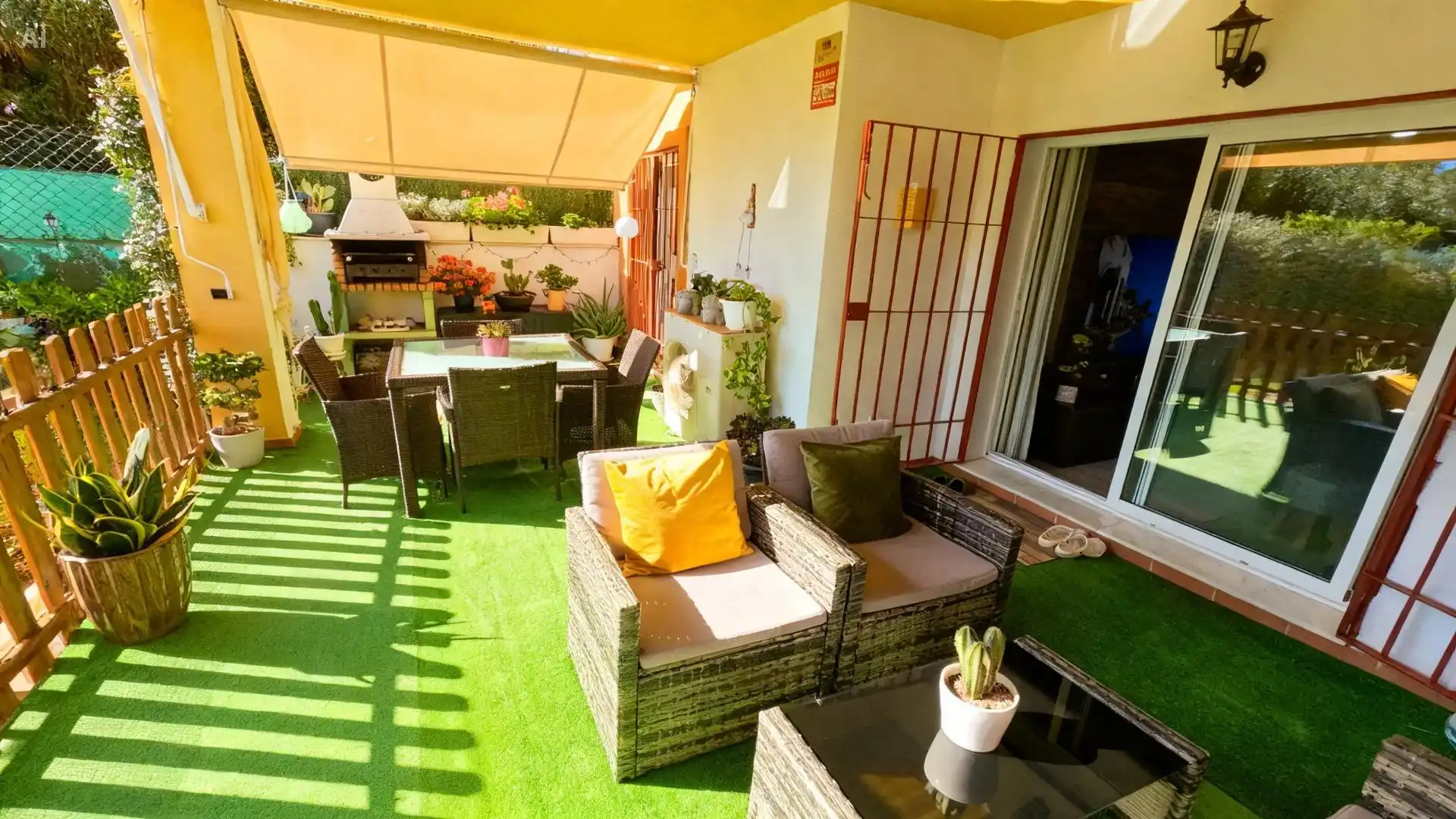 Terraza de Apartamento en venta en Marbella con Aire acondicionado, Calefacción y Jardín privado