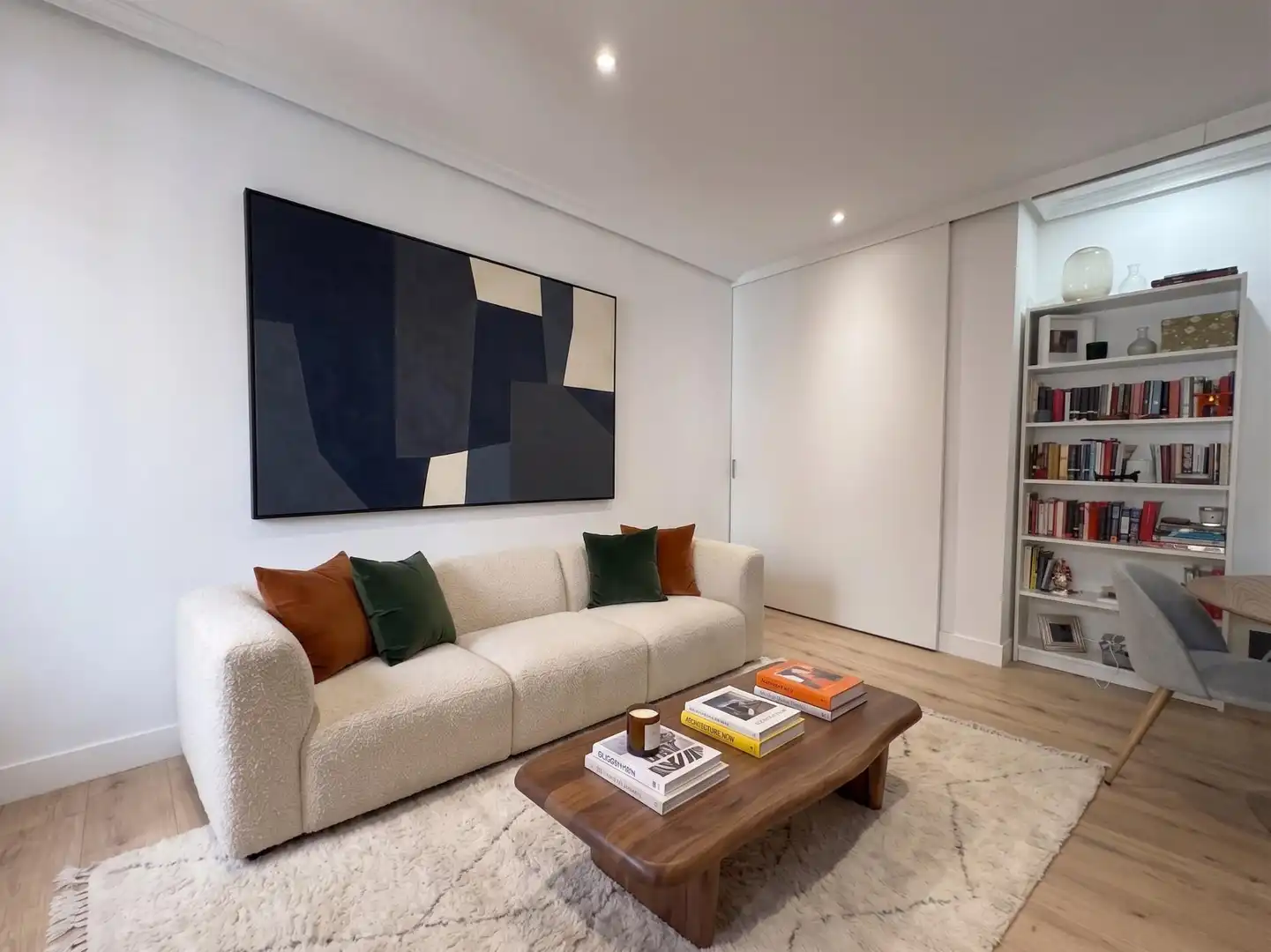 Sala de estar de Piso de alquiler en Madrid con Aire acondicionado, Calefacción y Balcón