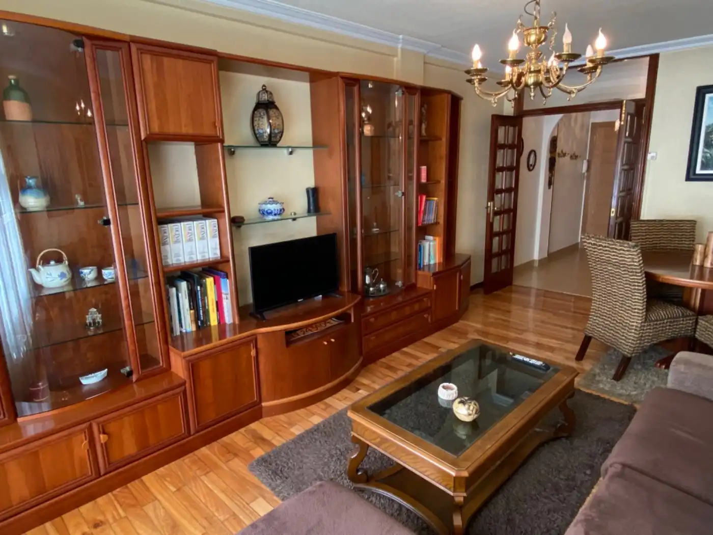 Living room of Flat for rent in Santiago de Compostela   with Heating and Furnished