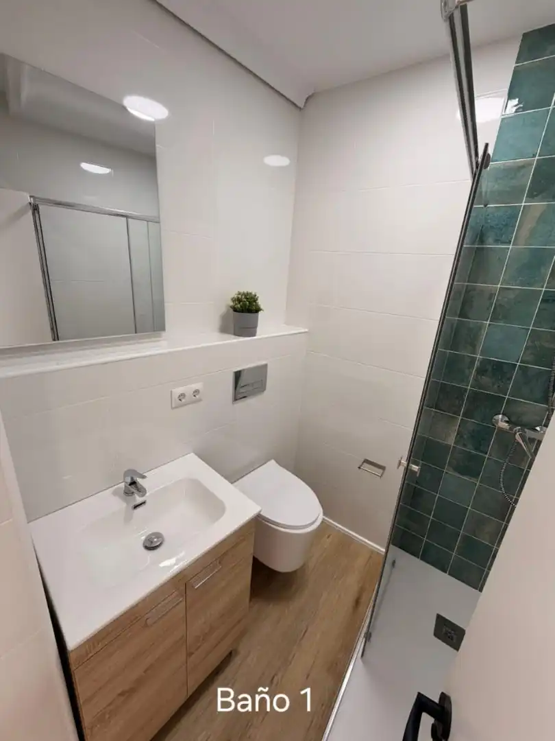 Baño de Piso para compartir en Murcia con Amueblado, Horno y Lavadora