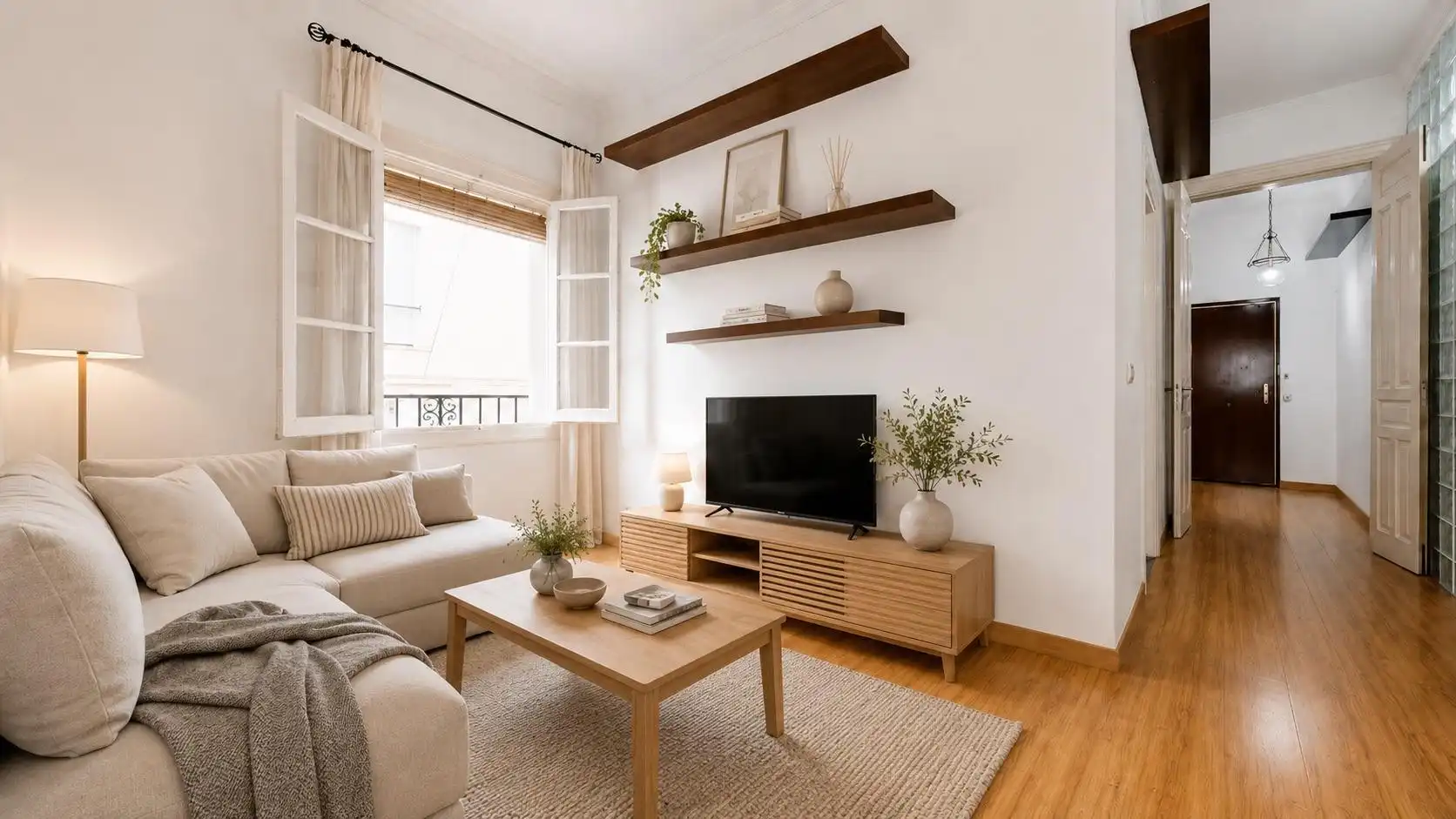 Sala de estar de Piso en venta en Almería con Aire acondicionado, Calefacción y Balcón