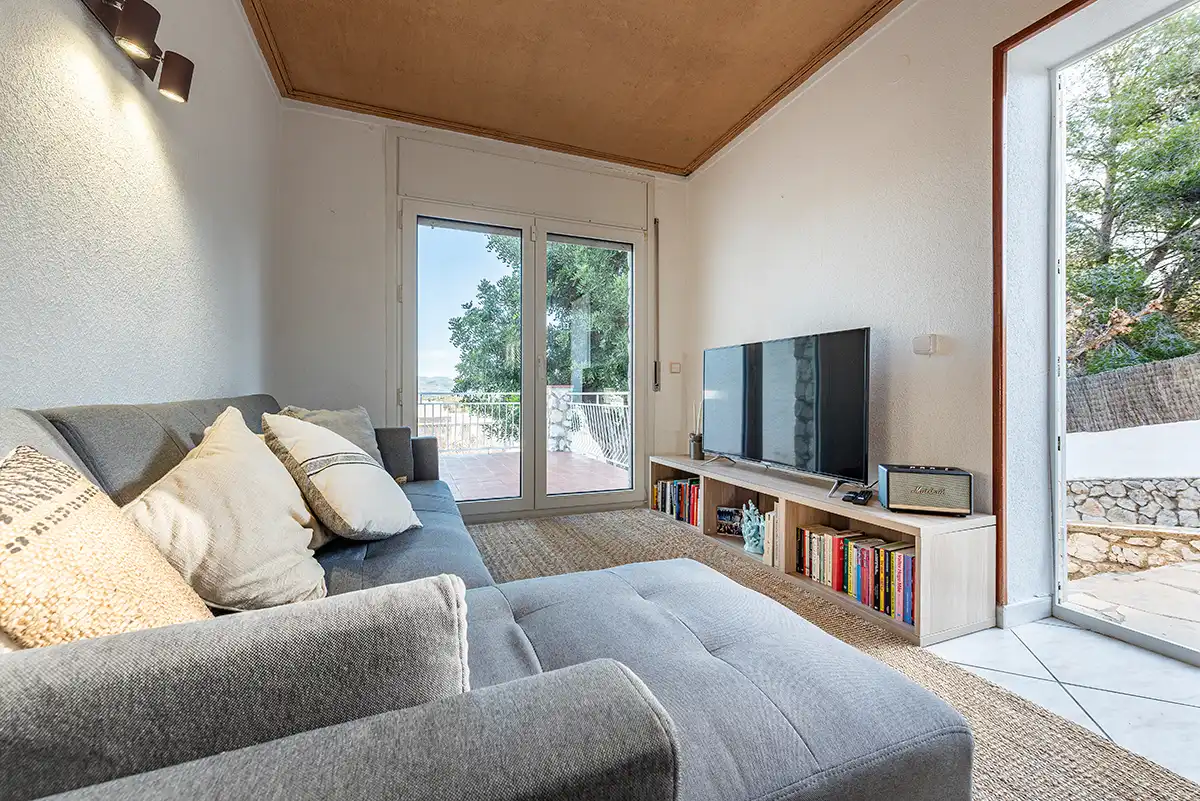 Living room of Houses for sale in Sant Pere de Ribes  with Heating, Terrace and Swimming Pool