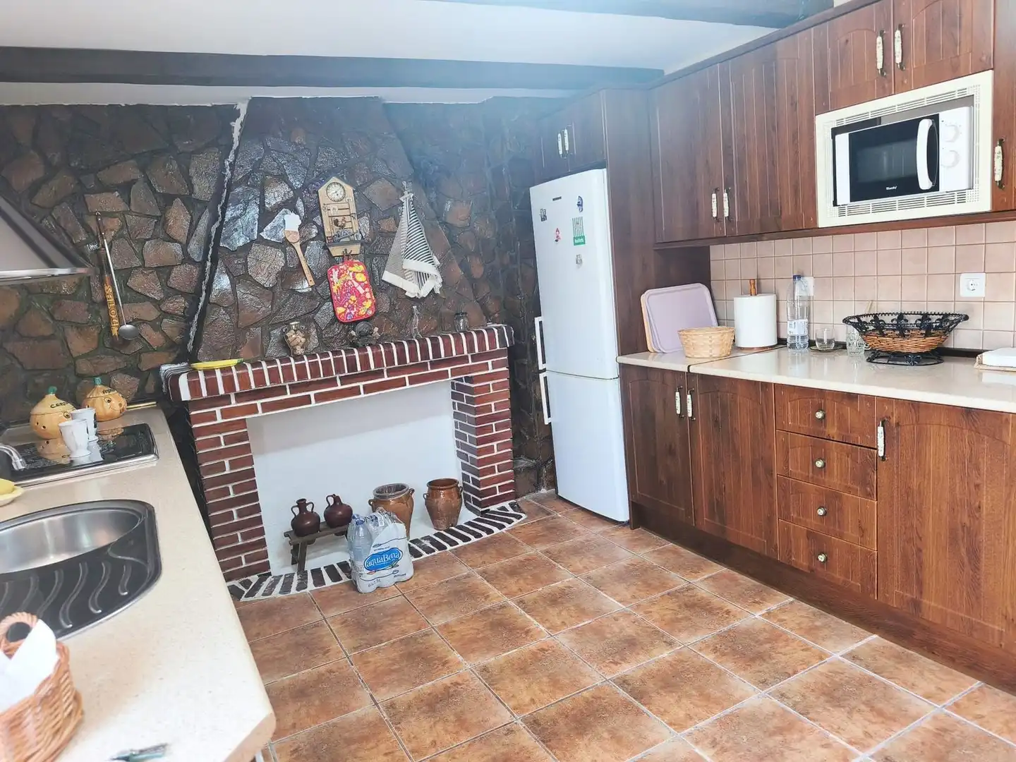 Cuina de Casa o xalet en venda en Brazatortas amb Aire condicionat, Calefacció i Jardí privat