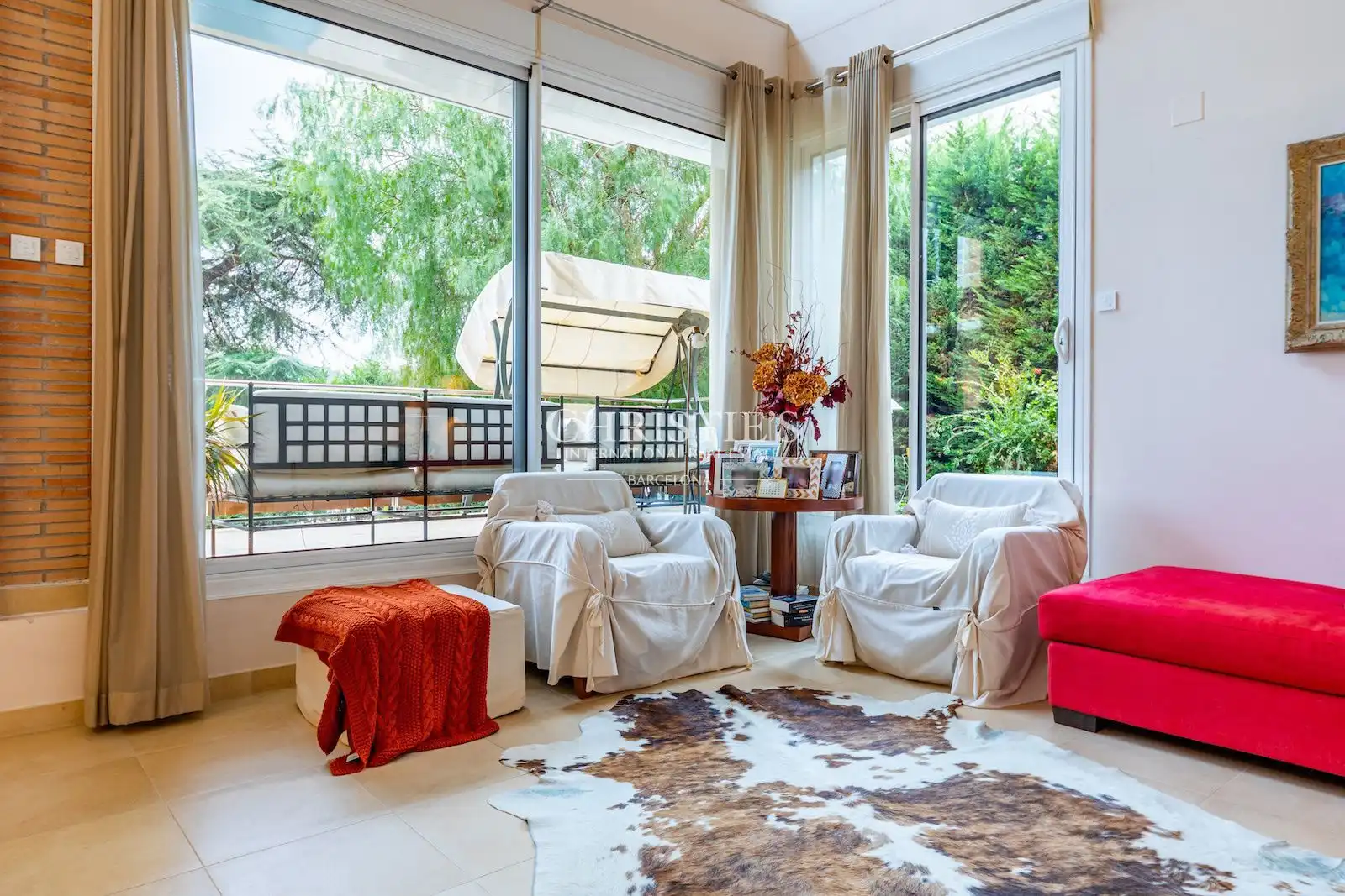 Sala de estar de Casa o chalet en venta en Vallromanes con Calefacción, Jardín privado y Terraza