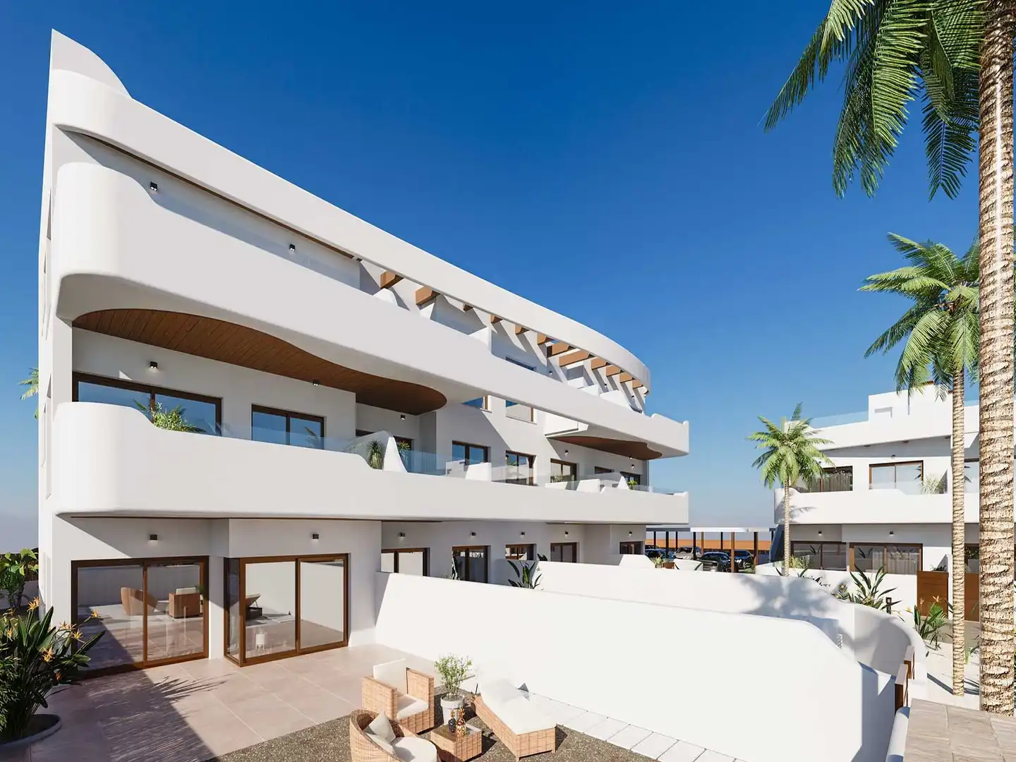 Vista exterior de Apartament en venda en Los Alcázares amb Piscina comunitària